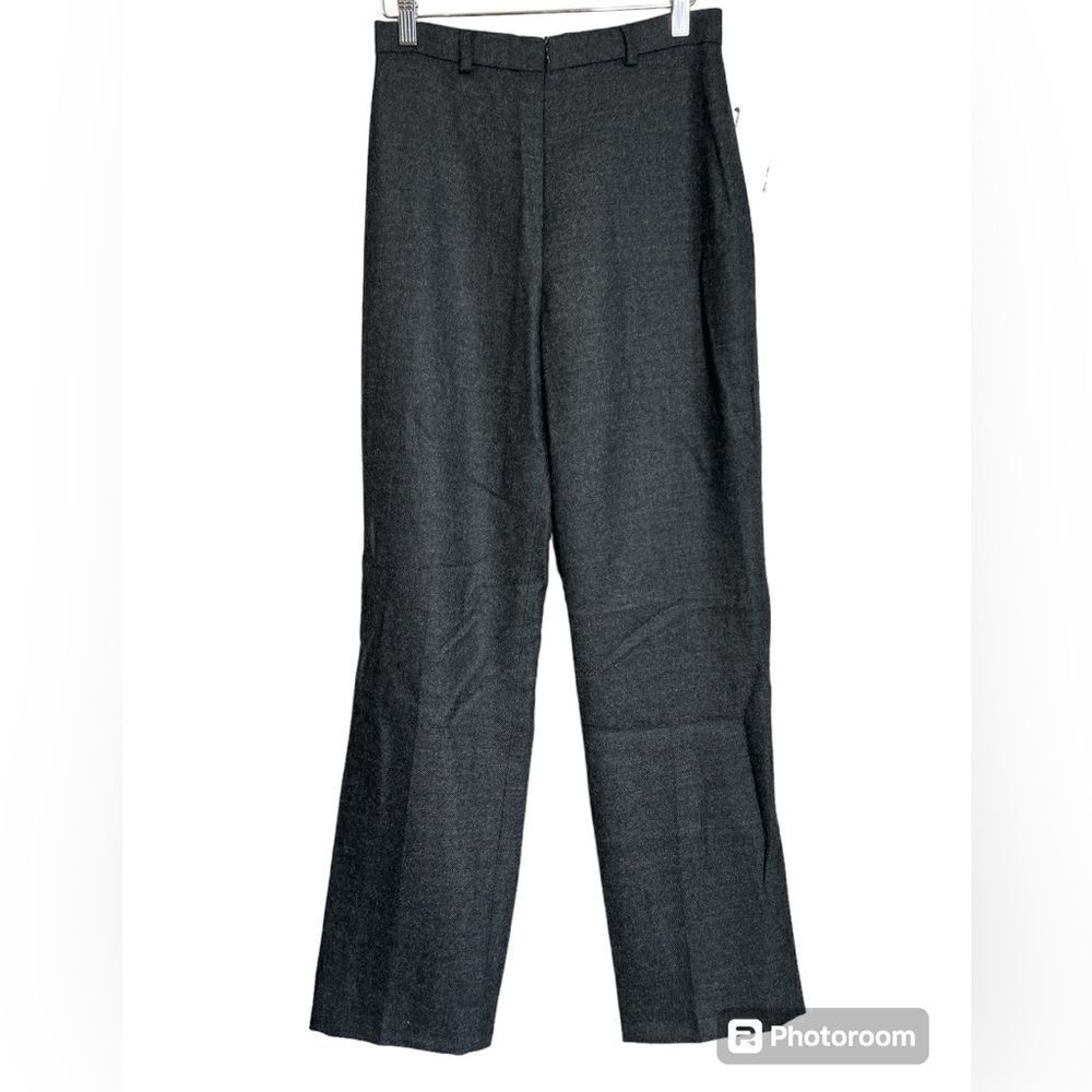 Vintage preppy‎ Jillian Jones pants wool dark gray dark academia office career